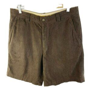 Tommy Bahama Shorts Mens Size 34 Brown Tencel Flat Front 8.5" Inseam